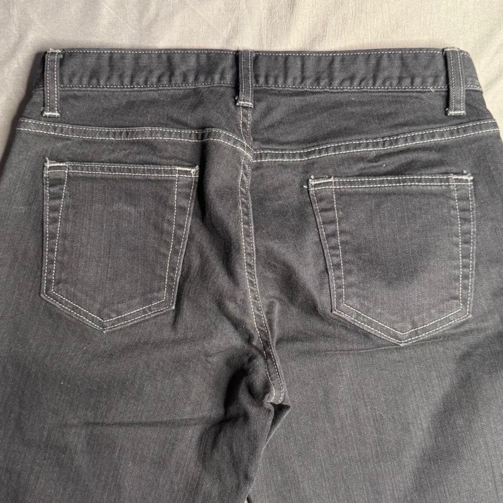 Y2K GAP Long and Lean Stretch Denim Black Flare Jeans, Size 4 - Picture 5 of 8